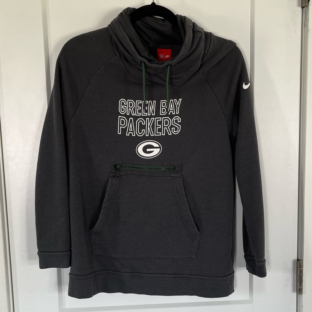 Nike x NFL Loose Turtleneck Zipper Pocket Sweatshirt - Green Bay Packers